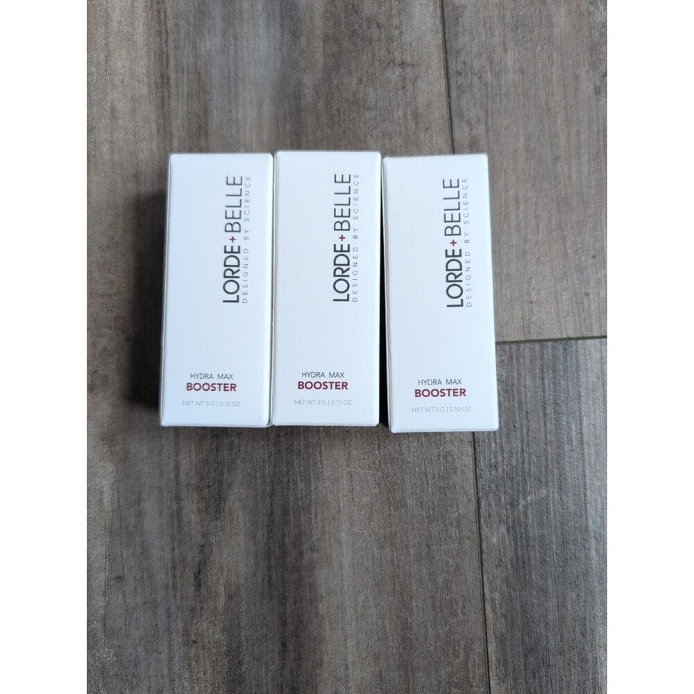 Lot of 3X LORDE + BELLE HYDRA-MAX BOOSTER NET WT 3 G | 0.10 OZ - NIB